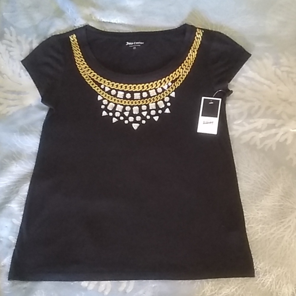 Juicy Courture embellished pima cotton T-shirt